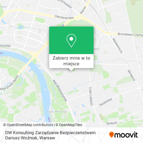 Mapa DW Konsulting Zarządzanie Bezpieczeństwem Dariusz Woźniak