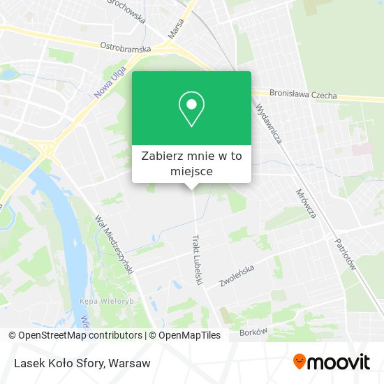 Mapa Lasek Koło Sfory