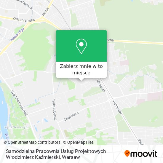 Mapa Samodzielna Pracownia Usług Projektowych Włodzimierz Kaźmierski