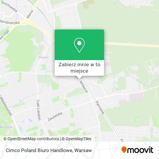 Mapa Cimco Poland Biuro Handlowe