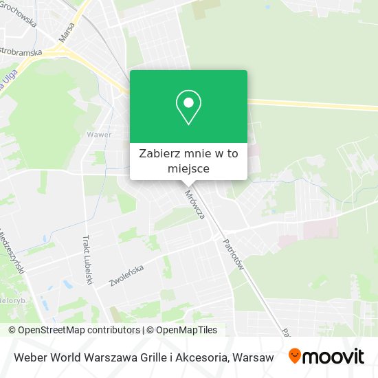 Mapa Weber World Warszawa Grille i Akcesoria