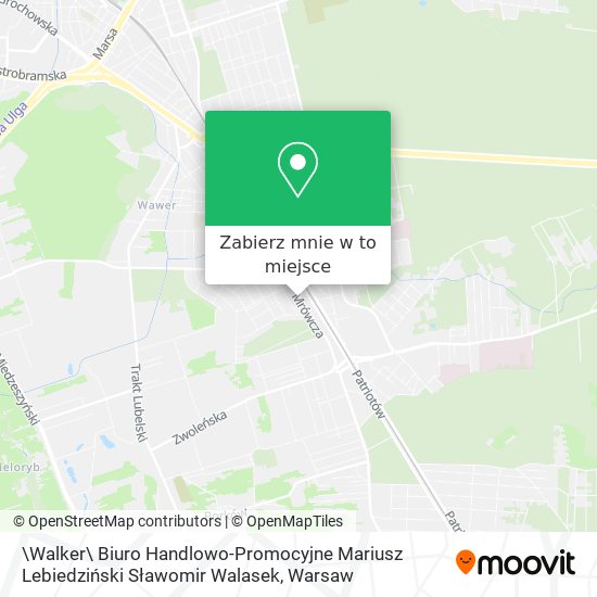 Mapa \Walker\ Biuro Handlowo-Promocyjne Mariusz Lebiedziński Sławomir Walasek