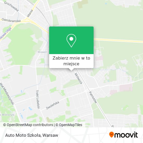 Mapa Auto Moto Szkoła