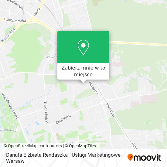 Mapa Danuta Elżbieta Rendaszka - Usługi Marketingowe