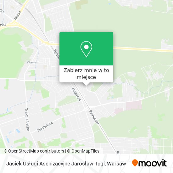 Mapa Jasiek Usługi Asenizacyjne Jarosław Tugi