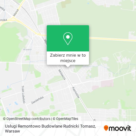 Mapa Usługi Remontowo Budowlane Rudnicki Tomasz