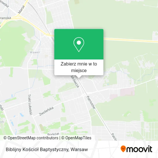Mapa Biblijny Kościół Baptystyczny