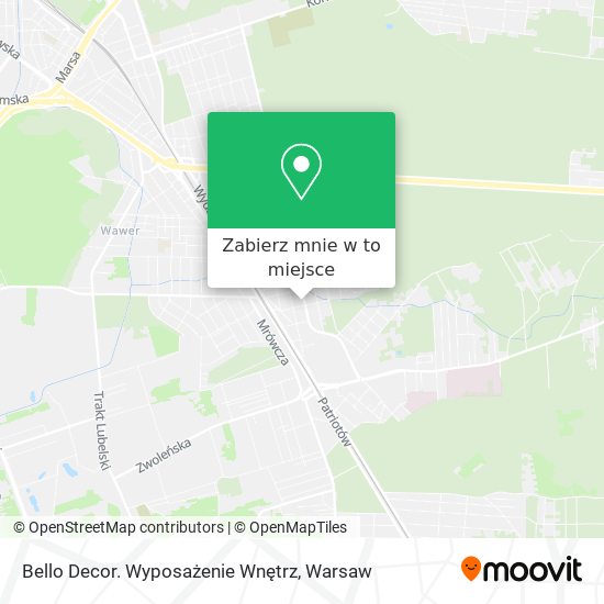 Mapa Bello Decor. Wyposażenie Wnętrz