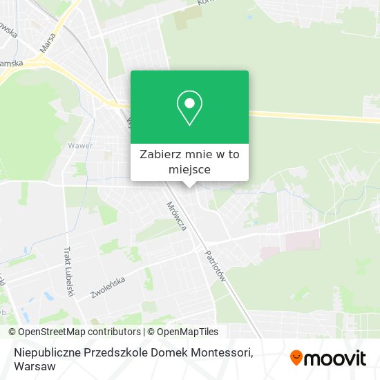 Mapa Niepubliczne Przedszkole Domek Montessori