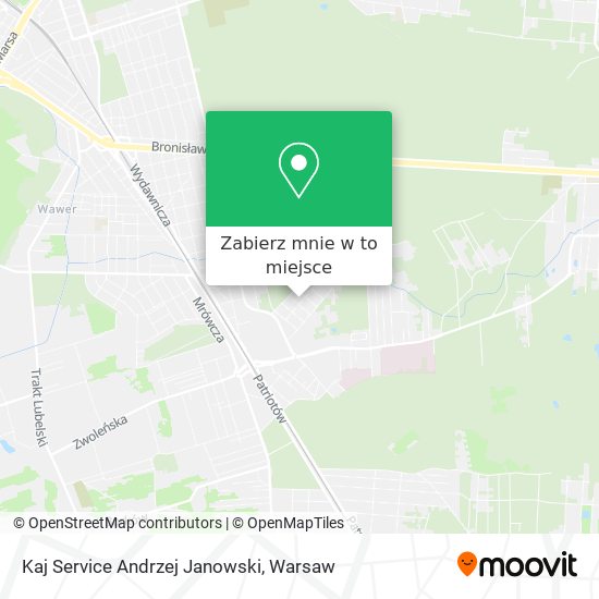 Mapa Kaj Service Andrzej Janowski