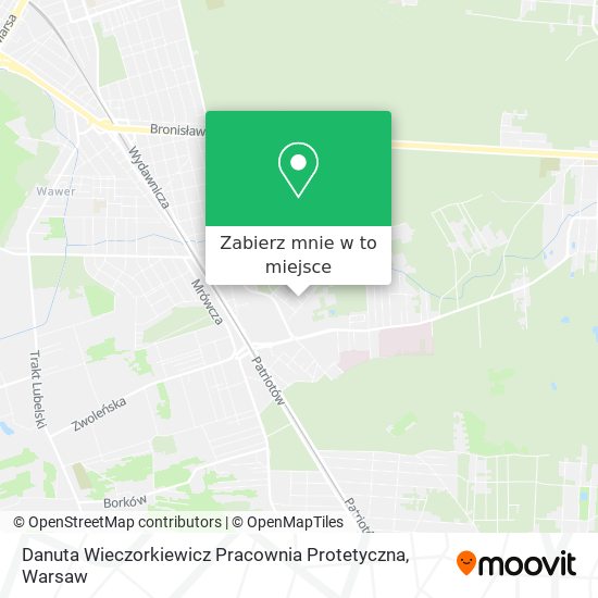 Mapa Danuta Wieczorkiewicz Pracownia Protetyczna