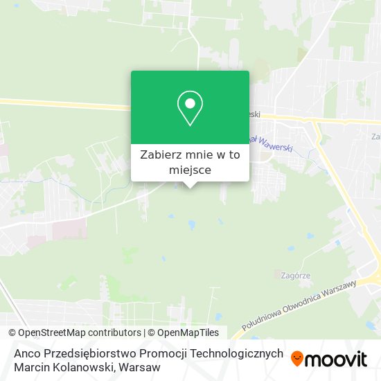 Mapa Anco Przedsiębiorstwo Promocji Technologicznych Marcin Kolanowski