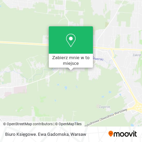 Mapa Biuro Księgowe. Ewa Gadomska