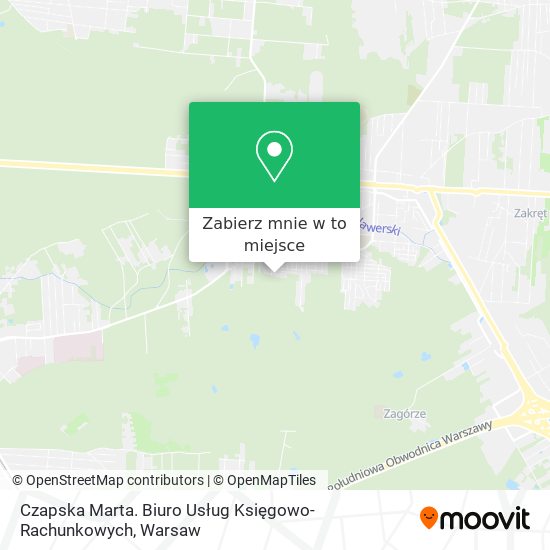 Mapa Czapska Marta. Biuro Usług Księgowo-Rachunkowych