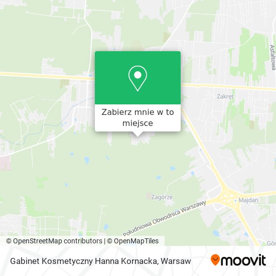 Mapa Gabinet Kosmetyczny Hanna Kornacka