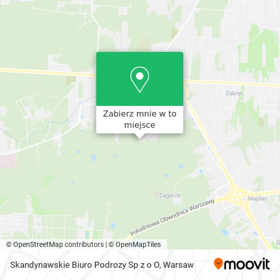 Mapa Skandynawskie Biuro Podrozy Sp z o O