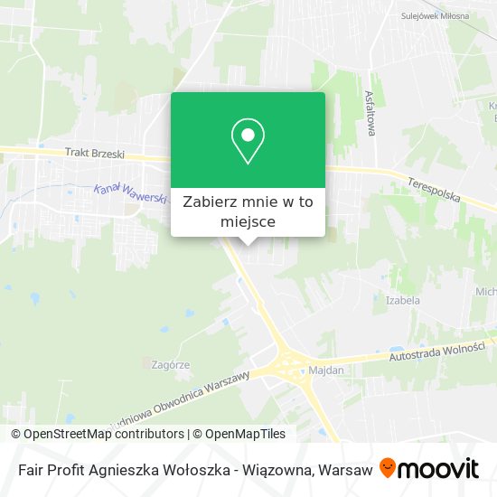 Mapa Fair Profit Agnieszka Wołoszka - Wiązowna