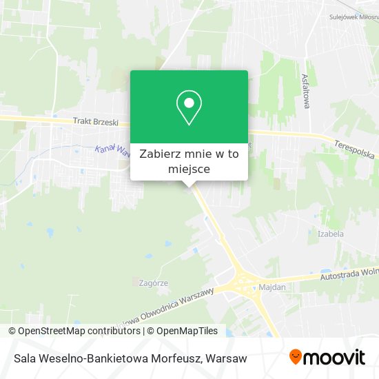 Mapa Sala Weselno-Bankietowa Morfeusz