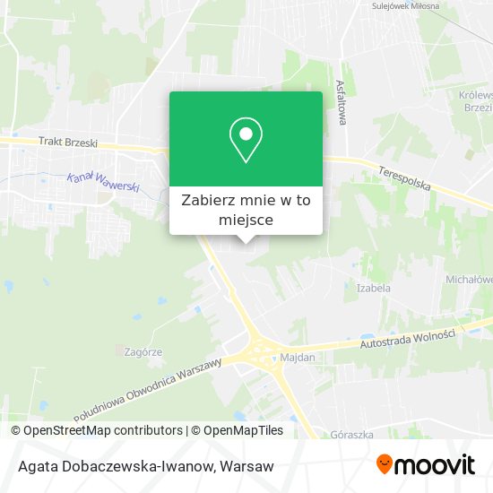 Mapa Agata Dobaczewska-Iwanow