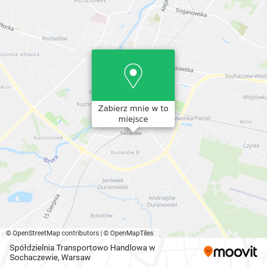 Mapa Spółdzielnia Transportowo Handlowa w Sochaczewie