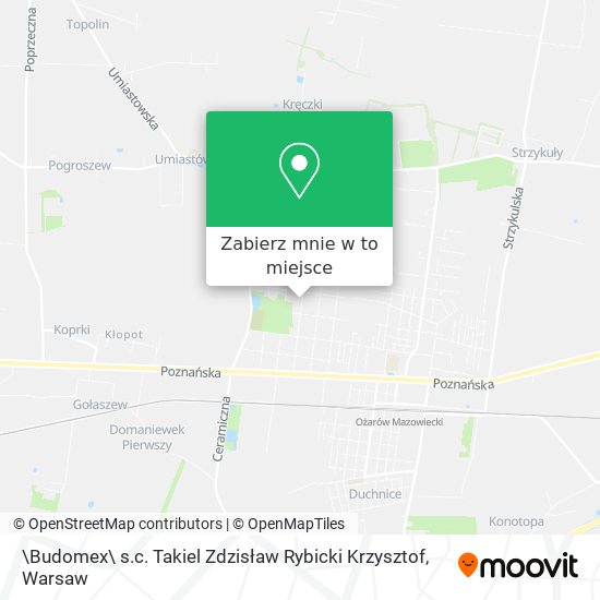 Mapa \Budomex\ s.c. Takiel Zdzisław Rybicki Krzysztof