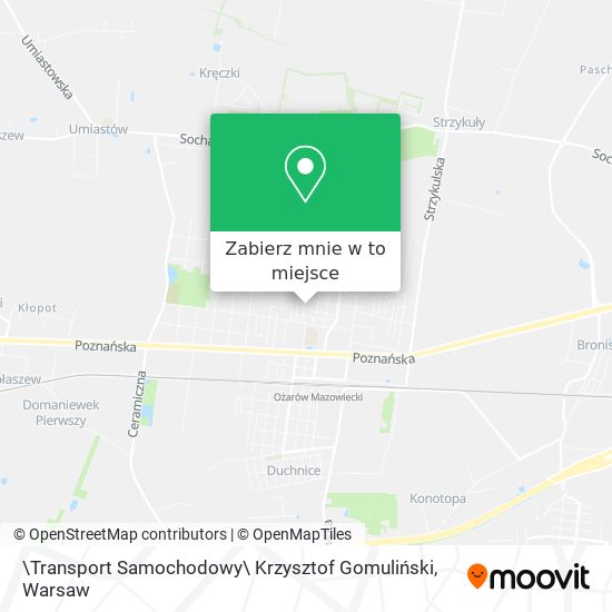 Mapa \Transport Samochodowy\ Krzysztof Gomuliński