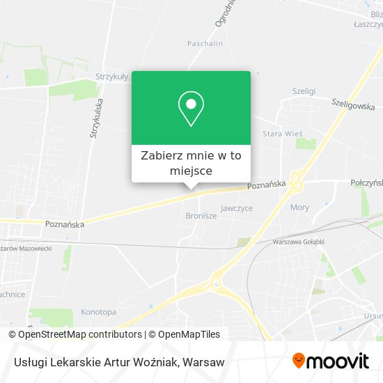 Mapa Usługi Lekarskie Artur Woźniak