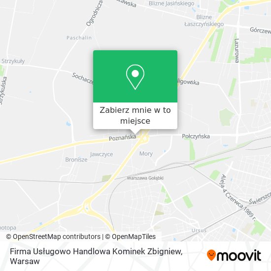 Mapa Firma Usługowo Handlowa Kominek Zbigniew