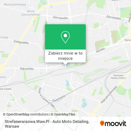 Mapa Strefaserwisowa.Waw.Pl - Auto Moto Detailing