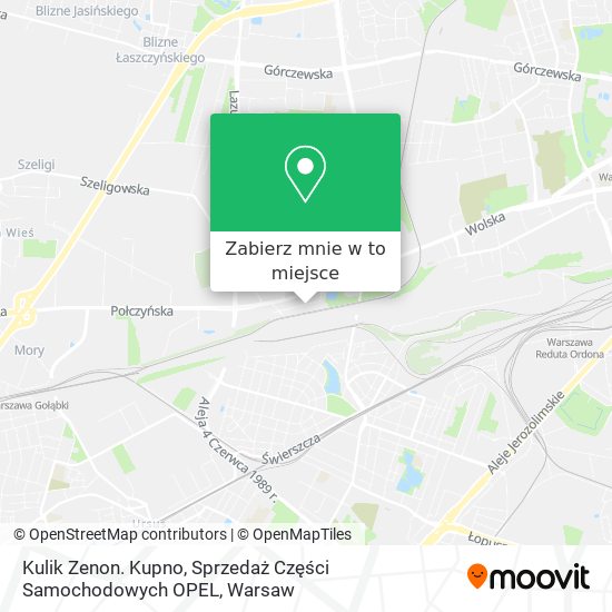 Mapa Kulik Zenon. Kupno, Sprzedaż Części Samochodowych OPEL