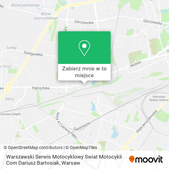 Mapa Warszawski Serwis Motocyklowy Swiat Motocykli Com Dariusz Bartosiak