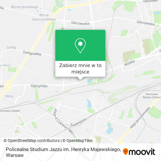 Mapa Policealne Studium Jazzu im. Henryka Majewskiego