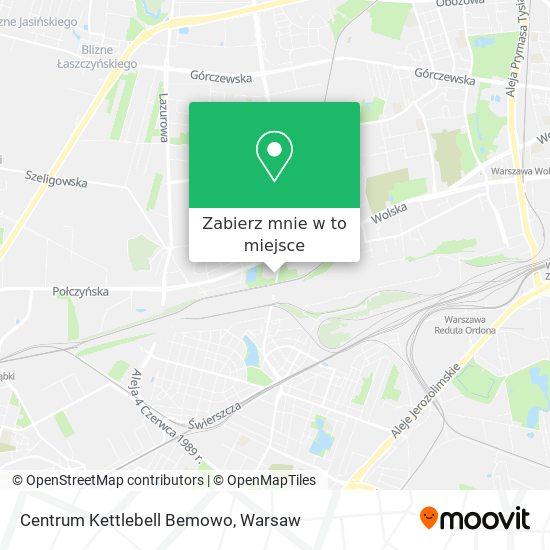 Mapa Centrum Kettlebell Bemowo
