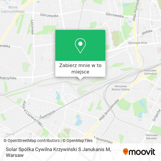 Mapa Solar Spółka Cywilna Krzywiński S Janukanis M