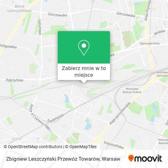 Mapa Zbigniew Leszczyński Przewóz Towarów