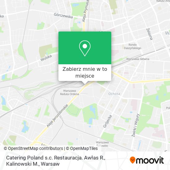 Mapa Catering Poland s.c. Restauracja. Awłas R., Kalinowski M.