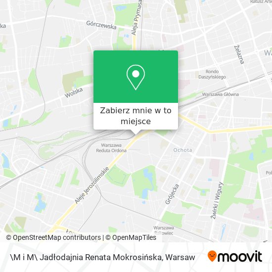 Mapa \M i M\ Jadłodajnia Renata Mokrosińska