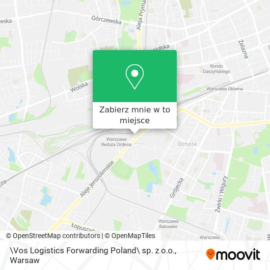 Mapa \Vos Logistics Forwarding Poland\ sp. z o.o.