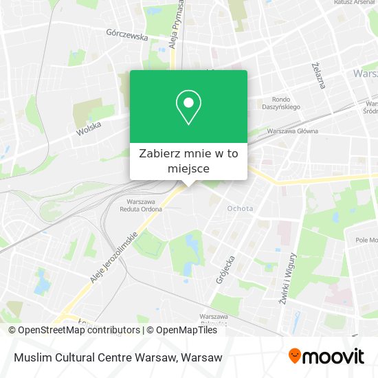 Mapa Muslim Cultural Centre Warsaw