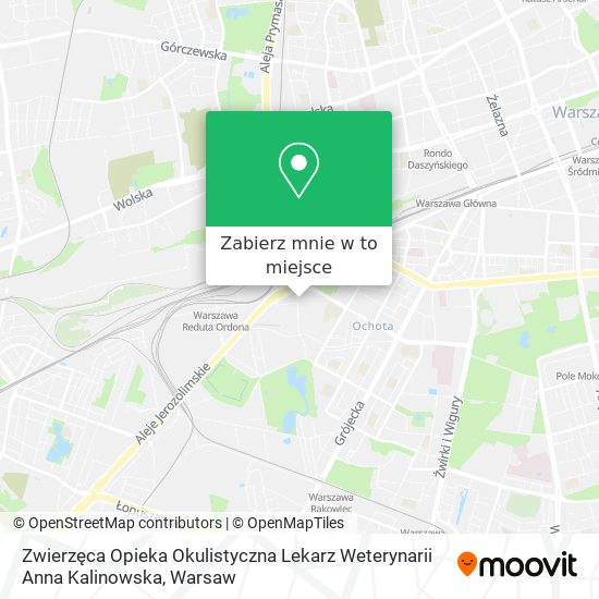 Mapa Zwierzęca Opieka Okulistyczna Lekarz Weterynarii Anna Kalinowska