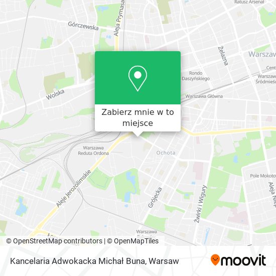 Mapa Kancelaria Adwokacka Michał Buna