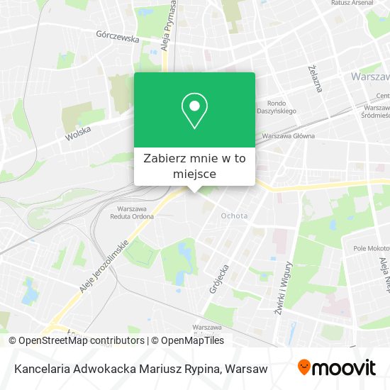 Mapa Kancelaria Adwokacka Mariusz Rypina