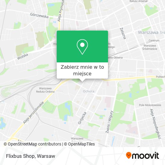 Mapa Flixbus Shop