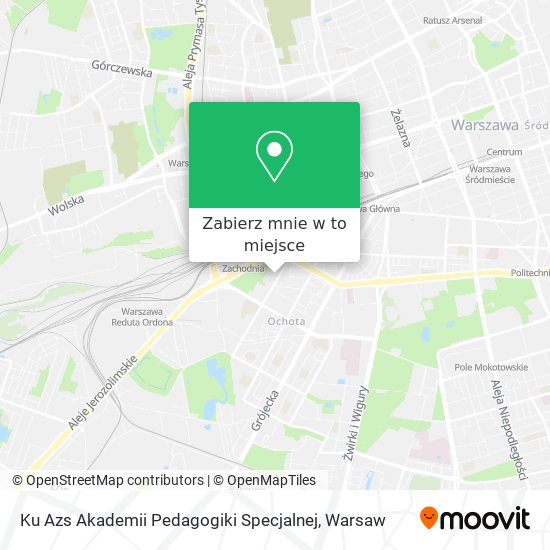 Mapa Ku Azs Akademii Pedagogiki Specjalnej