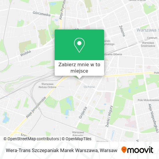 Mapa Wera-Trans Szczepaniak Marek Warszawa