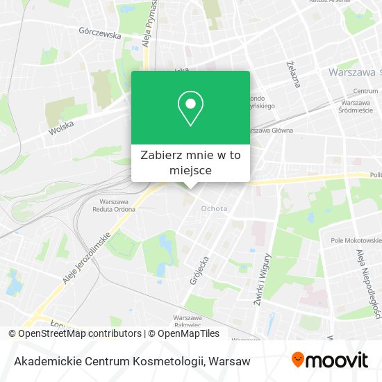 Mapa Akademickie Centrum Kosmetologii