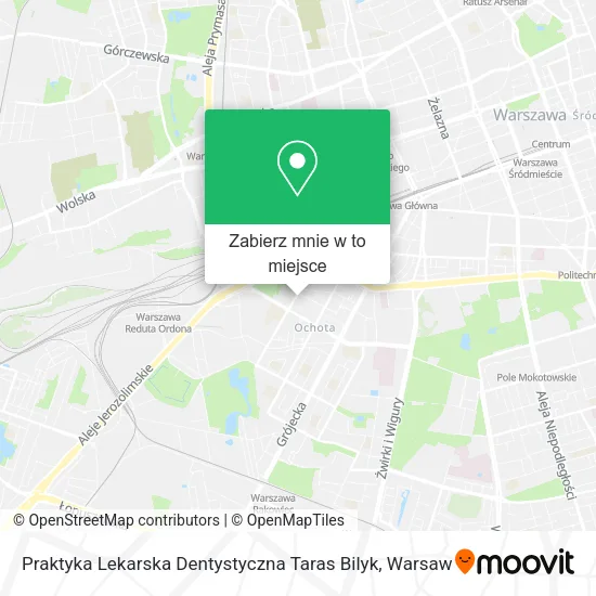Mapa Praktyka Lekarska Dentystyczna Taras Bilyk