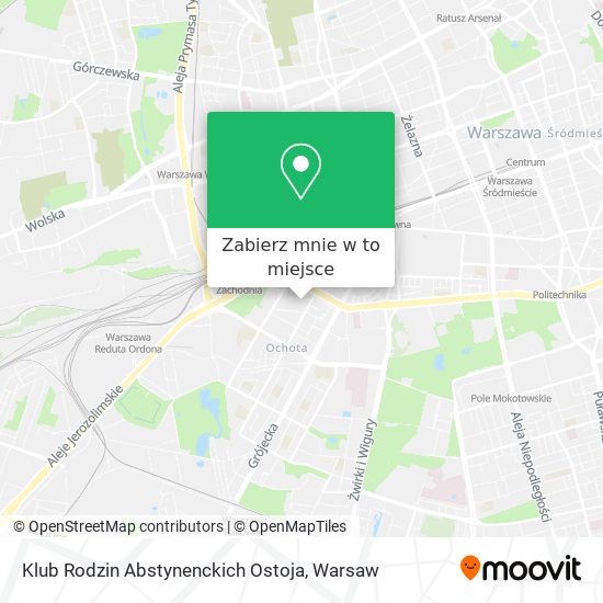 Mapa Klub Rodzin Abstynenckich Ostoja