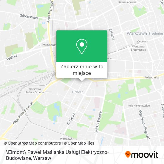 Mapa \Elmont\ Paweł Maślanka Usługi Elektryczno-Budowlane