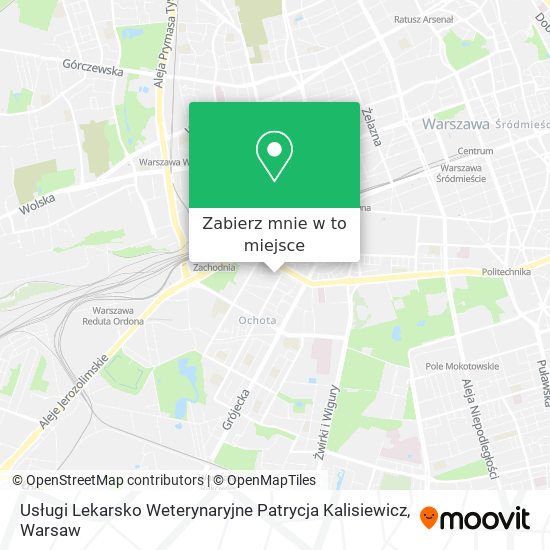 Mapa Usługi Lekarsko Weterynaryjne Patrycja Kalisiewicz